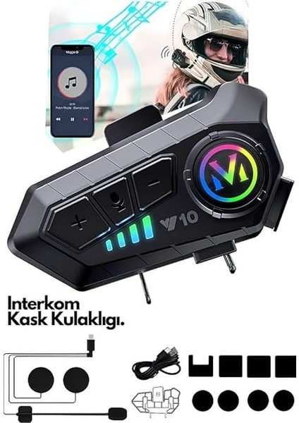 Su Geçirmez Bluetooth Kask Kulaklığı Motosiklet Intercom 2000 Mah Pil Kapasitesi fiyatları