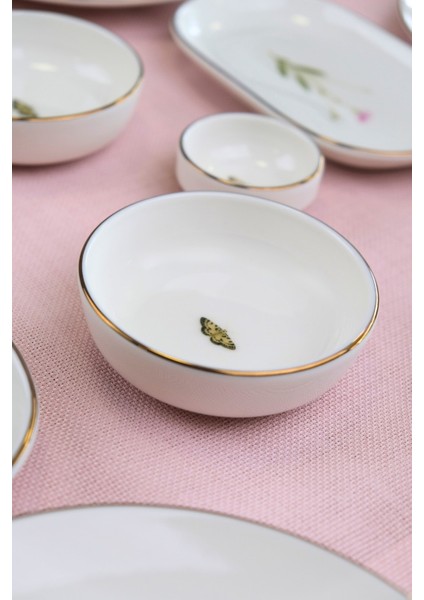 Porselen Natura Karma Altın Yaldız Kahvaltı Takımı 6 Kişilik 14 Parça indirimleri