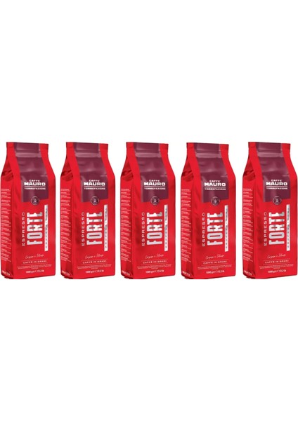 Espresso Forte Çekirdek Kahve 1 kg x 5 Paket