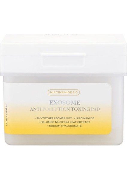 Exosome Anti Pollution Toning Pad Hassas Ciltler Için Aydınlatıcı ve Koruyucu Tonik Pedler 170 ml
