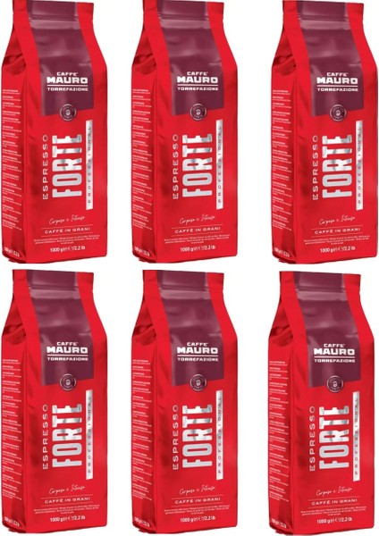 Espresso Forte Çekirdek Kahve 1 kg x 6 Paket