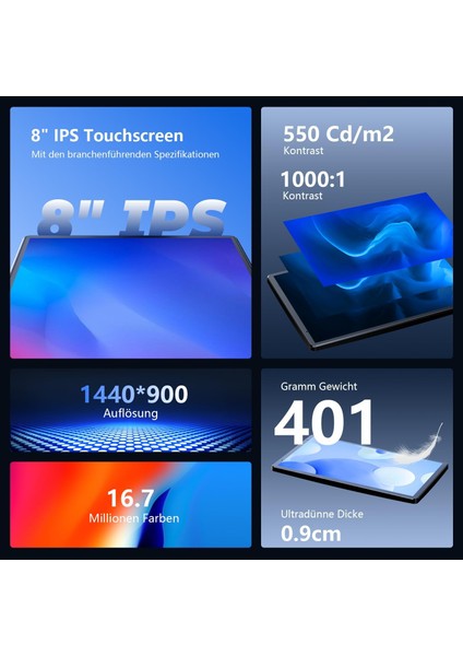 RC04 8” Akıllı Araç Ekranı | Kablosuz Carplay & Android Auto, 1440X900 Hd, Geri Görüş Kameralı, Bluetooth, Wi-Fi, Gps Navigasyon Destekli fırsatları