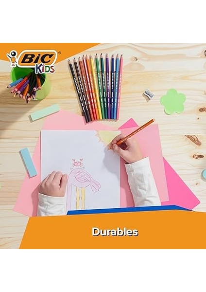 Kids Evolution Kuru Boya Kalemi, 24'lü Kutu, Kıymık Oluşturmaz, Çiğnemeye Karşı Dayanıklı, Kolay Açılır indirimleri