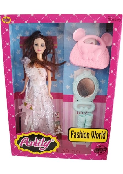 Oydas Oyuncak Anlily Fashion Bebek 02276–KAHVERENGI Saçlı Bebek