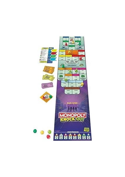 Gaming Monopoly Knockout Aile Partileri Için Kutu Oyunu - Türkçe Versiyonu modelleri