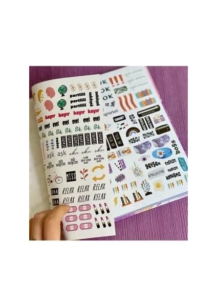Bu Hayatı Tasarımlı Spiralli Sticker'lı Tarihsiz Konuşan Ajanda Haftalık Planlayıcı Defter fiyatları