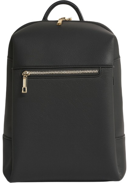 Sırt Çantası Kadın Deri Gold Detay Geniş Hacimli Altın Fermuarlı fırsatları