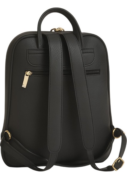 Sırt Çantası Kadın Deri Gold Detay Geniş Hacimli Altın Fermuarlı indirimleri