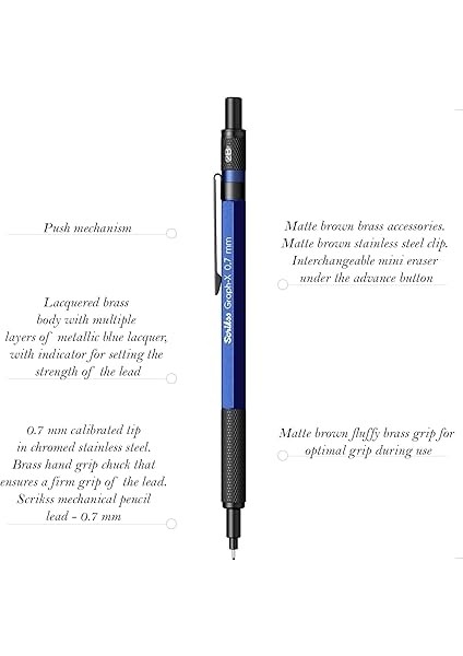 Office Graphx Versatil Kalem 0.7mm Mavi indirimleri