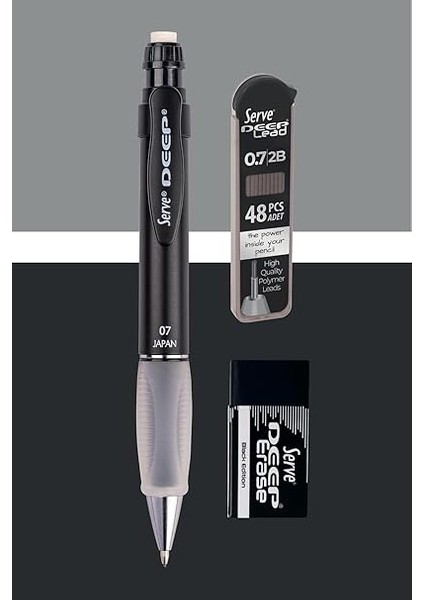 Deep Klm &amp; Sılgı &amp; Mın 0,7mm Sıyah modelleri