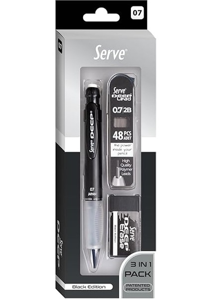 Deep Klm &amp; Sılgı &amp; Mın 0,7mm Sıyah fırsatları