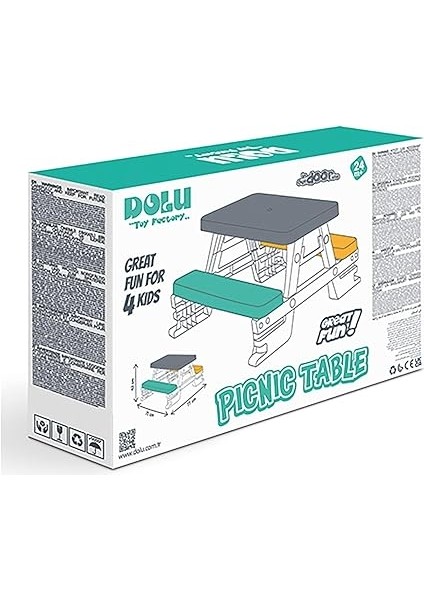 Üniseks Çocuk Piknik Masası Çok Renkli fırsatları