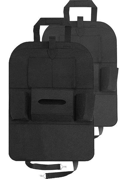 Adet Araç Koltuk Arkası Keçe Eşya Düzenleyici Oto Araba Organizeri Siyah