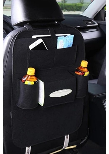 Adet Araç Koltuk Arkası Keçe Eşya Düzenleyici Oto Araba Organizeri Siyah fiyatları