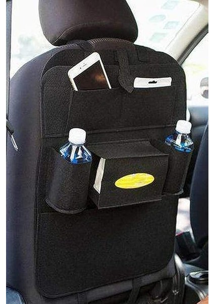 Adet Araç Koltuk Arkası Keçe Eşya Düzenleyici Oto Araba Organizeri Siyah modelleri