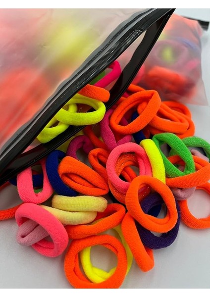 Bijuteri Cüzdanlı, Küçük Boy Lastik Toka (Rengarenk)