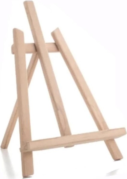 Masa Üstü Şövale 1 Adet Küçük Şövalye 28X37 cm Çam Ağacından Imal Edilmiştir Sanatsal Tuval Sergi