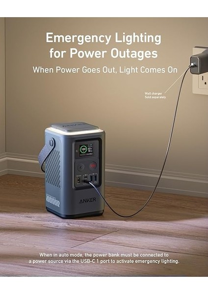 Güç Bankası Güç Istasyonu 60.000MAH, Akıllı Dijital Ekranlı Taşınabilir Dış Mekan Jeneratörü 87W, Geri Çekilebilir Otomatik Aydınlatma ve Sos Modu, Seyahat, Kamp Için Ev Yedekleme (Powercore indirimleri