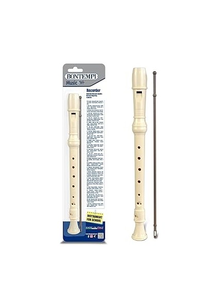 | Soprano Blok Flüt, Alman Sap Şekli, Darbeye Dayanıklı Malzeme, 28 Ton, Renk Fildişi fiyatları