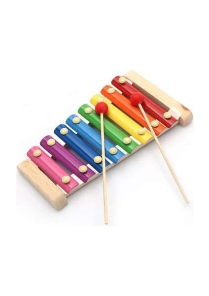 Ahşap Selefon 8 Nota 8 Ton 8 Tuşlu Ahşap Selefon - Oyuncak Ahşap Selefon Oyun