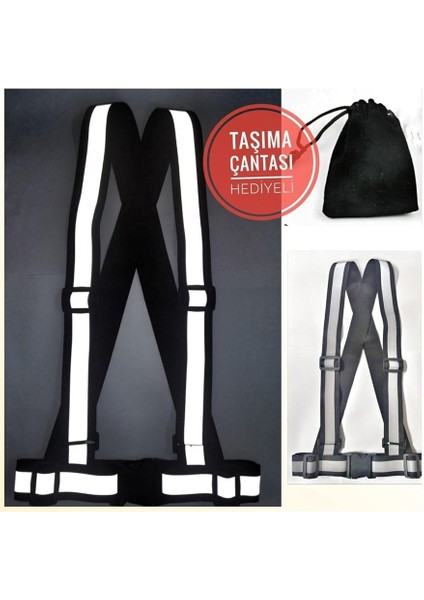 Caro (145) Motosiklet - Bisiklet Reflektörlü Yelek - Motorsiklet Reflektörlü Yelek Scooter Yelek ile Uyumlu