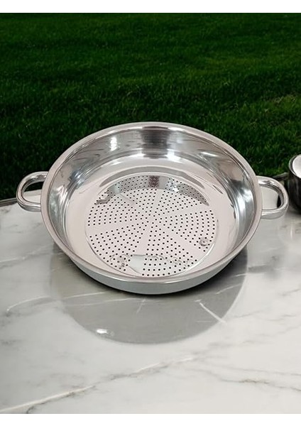 Çelik Kulplu Çok Amaçlı Makarna Süzgeçi fiyatları
