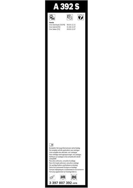 Aerotwin Silecek Seti - [700/575 Mm] Honda Civic Sedan (2011-2015) [fb] #A392S fırsatları