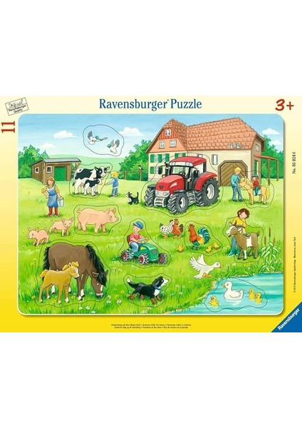 50246 11 Parçalı Büyük Çerçeveli Puzzle Köyde Yaz