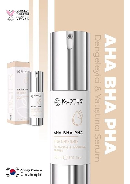 Beauty Cildi Onarma ve Ölü Hücrelerden Arındırma Etkili Dengeleyici &amp; Yatıştırıcı Aha Bha Pha Cilt Serumu 28 ml indirimleri