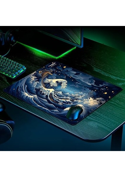 Esports Edition Mouse Pad 48X40 cm Gaming Oyuncu Mousepad (Kanagawa, 48X40 cm (4mm Kalınlık)) fiyatları
