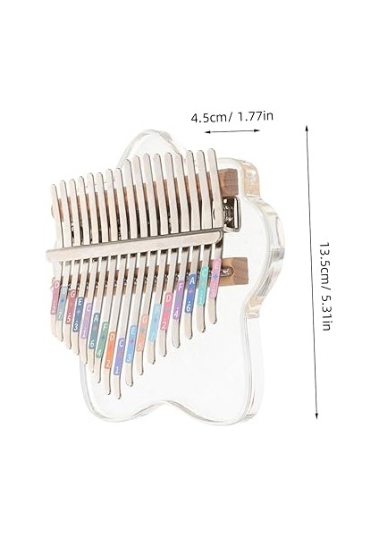 Şeffaf Tuşlu Parmak Piyano Taşınabilir Kalimba Akustik Kalitesi ile Başlangıç Seviyesindeki Müzisyenler Için Şık Tasarım ve Akort Çekiçli Müzik Aleti fiyatları