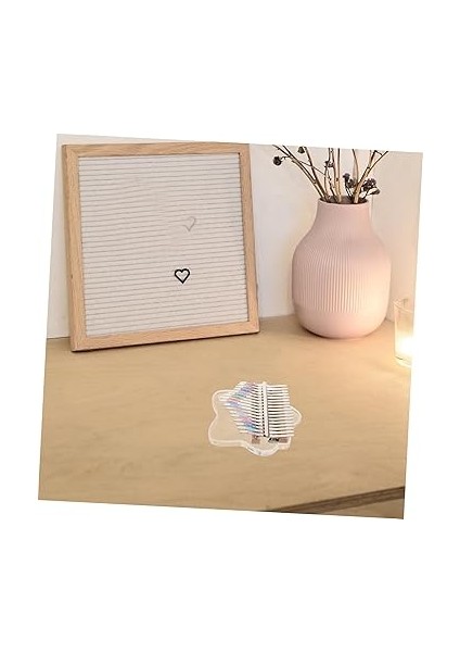 Şeffaf Tuşlu Parmak Piyano Taşınabilir Kalimba Akustik Kalitesi ile Başlangıç Seviyesindeki Müzisyenler Için Şık Tasarım ve Akort Çekiçli Müzik Aleti fırsatları