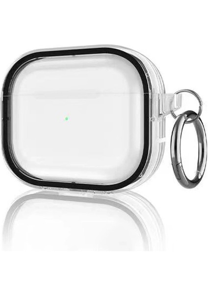 Zengezur Movenchy Airpods Pro 2 (2.nesil) Shiny Şeffaf Kılıf - Siyah