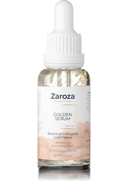 Yaşlanma Karşıtı Collagen &amp; Niacinamide &amp; 24K Altın Yapraklı Serum 30 ml