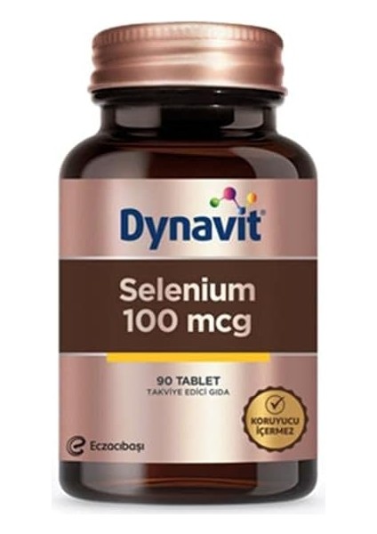 Selenium 100 Mcg Takviye Edici Gıda 90 Tablet