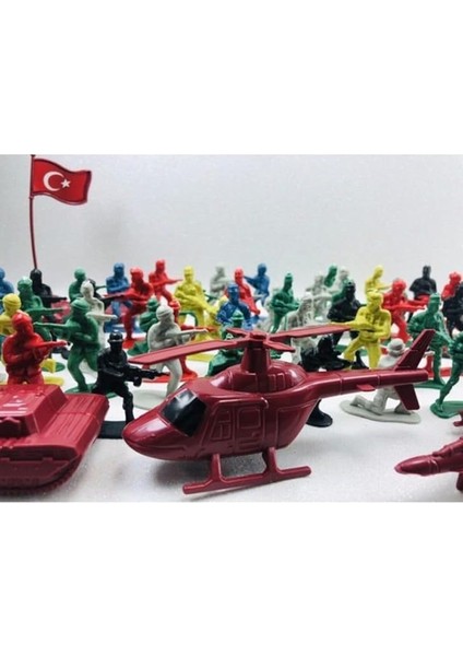 Türk Askeri Asker Seti Tam 58 Parça Oyuncak Asler Seti modelleri