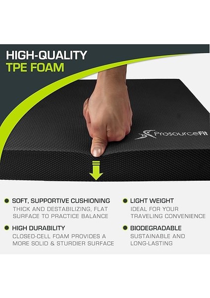 Egzersiz Denge Pedi – Kaymaz, Yastıklı Köpük Mat ve Dizlik; Fitness, Denge Antrenmanı, Yoga ve Fizik Tedavi Için modelleri