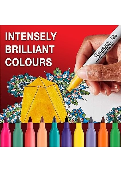 Fine Permanent Markör 4'lü Paket, Pastel Renkler modelleri