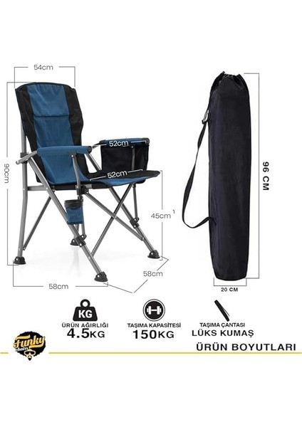 Chaırs River Side Katlanabilir Kamp Sandalyesi - Lacivert fiyatları