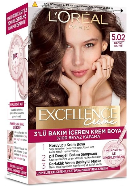 Creme Saç Boyası 5.02 Bronz Kahve