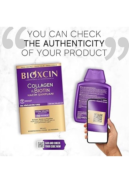 Collagen &amp; Biotin Ekstra Hacim &amp; Dolgunlaştırıcı Şampuan 300 ml - Ince Telli ve Hassas Saçlar fırsatları