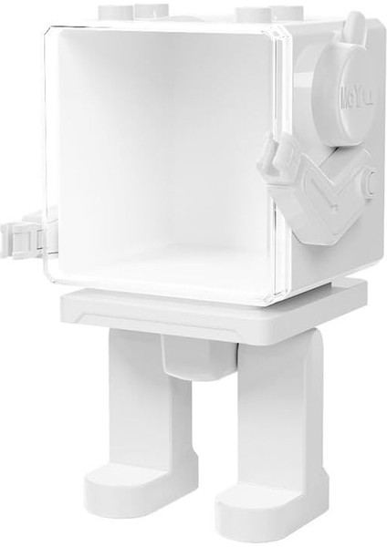 Funnygoo Moyu Zar Robotu Beyaz Robot Form Ekran Standı 2 x 2 3 x 3 Küp Için Uygun, Küpü Saklamak ve Görüntülemek Için