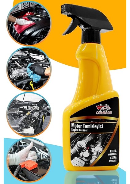 Motor Temizleme Spreyi Pas Önleyicili Yağ Katran Kir Temizleyici Sprey 500 ml indirimleri