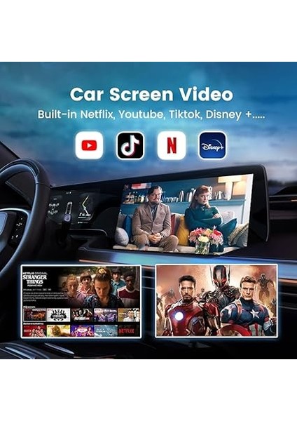 Ai Box Android 11, Kablosuz/wireless Carplay &amp; Android Auto, Google Playstore, Netflix, Youtube Destekli Android Box fırsatları