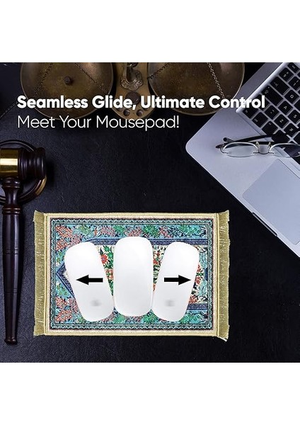 Ipeq Beyaz Dekoratif Küçük Halı Mousepad modelleri