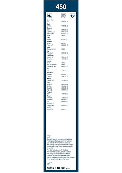 Twin Silecek Seti [450/450 Mm] 450 3397118505 modelleri