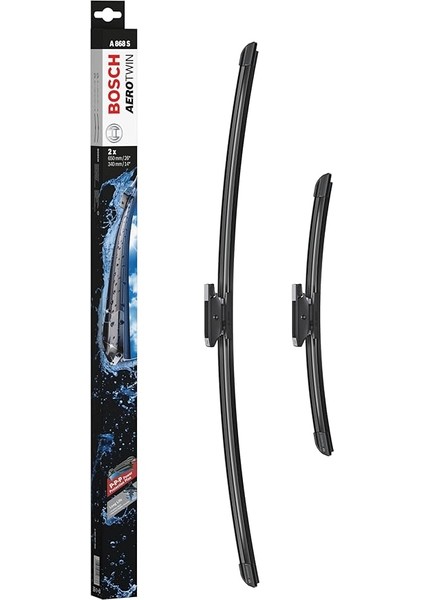 Aerotwin Silecek Seti Renault Clio 4 (2012-2020), Captur (2013-2015) [650/340 Mm] A868S 3397007868
