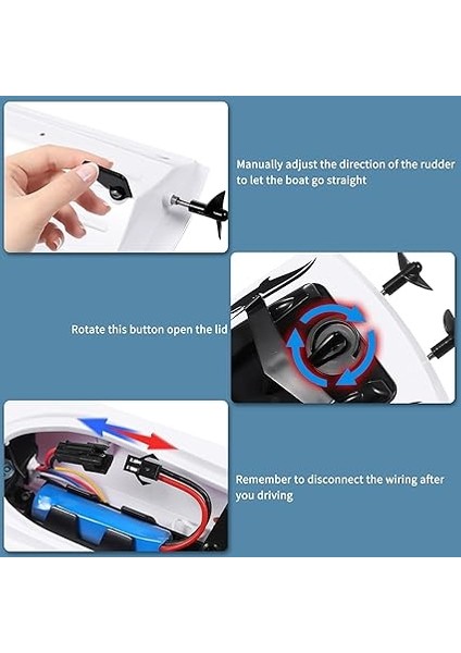 Tekne Uzaktan Kumandalı Tekneler 2.4ghz Rc Tekne Köpekbalığı Oyuncak Hediyesi Çıkarılabilir Köpekbalığı Kabuğu ile Çocuklar Yetişkinler Erkekler Için fiyatları