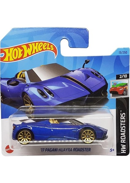 Wheels - ´17 Pagani Huayra Roadster - Hw Roadsters 2/10 - HKK08 - Short Card - Koyu Mavi - Mattel 2023