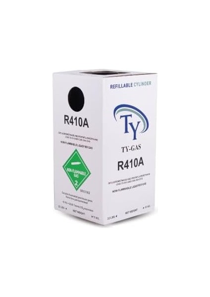 Gas R410A Yeniden Doldurulabilir Tüpte Klima Gazı Soğutucu Akışkan Refillable Refrigerant Gas